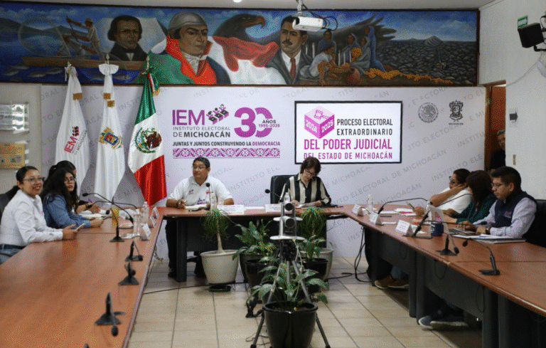 Presenta IEM avance del cómputo de la elección del Poder Judicial de Michoacán