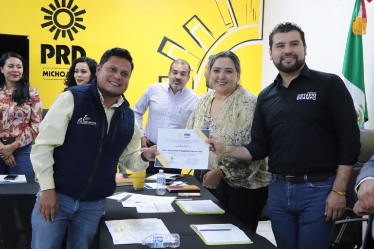 Lalo Vázquez, nuevo delegado territorial del PRD en el distrito de Zitácuaro fortalecerá presencia territorial del partido
