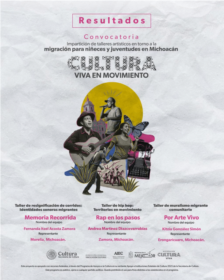 Anuncia Secum ganadores de la convocatoria “Cultura Viva en Movimiento”