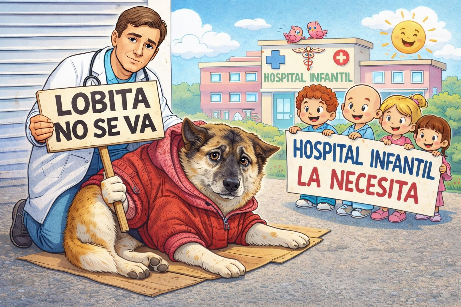 Lobita, perrita callejera